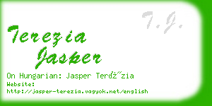 terezia jasper business card